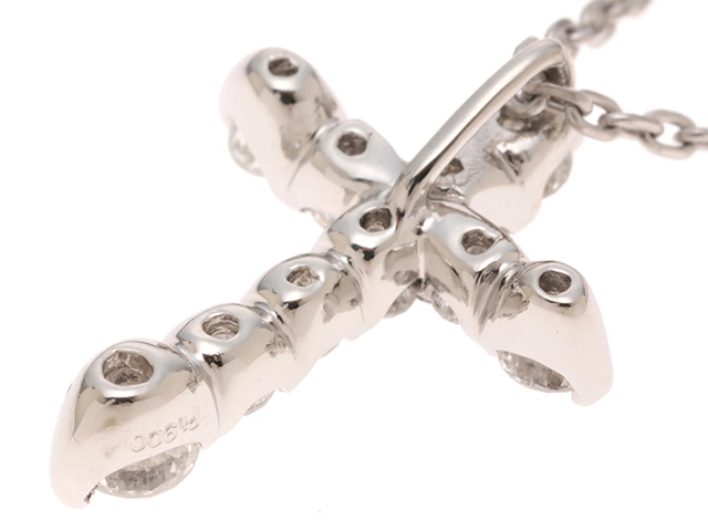 JEWELRY ジュエリー ネックレス PT850/PT900 ダイヤモンド0.52ct 約3.8g 2147200552880【207】