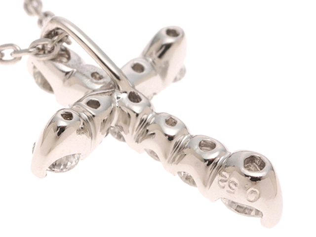JEWELRY ジュエリー ネックレス PT850/PT900 ダイヤモンド0.52ct 約3.8g 2147200552880【207】