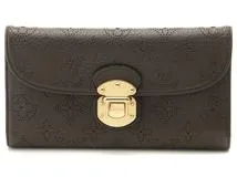 美品 ルイヴィトン マヒナ ポルトフォイユ アメリア M95968 長財布 焦茶 LOUIS VUITTON ルイ・ヴィトン マヒナ ポルトフォイユ アメリア