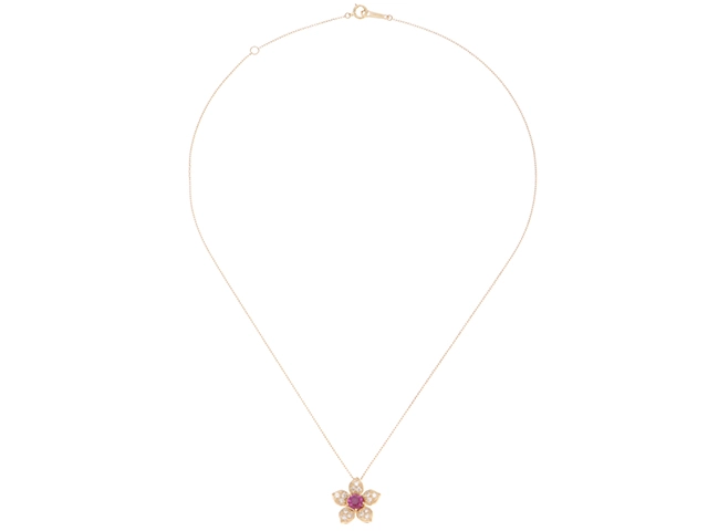 JEWELRY　ジュエリー　ネックレス　K18　ルビー0.47ct　ダイヤモンド0.25ct　約3.2g　2147200553658【207】