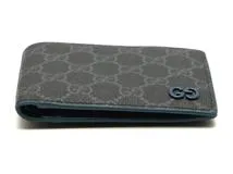 GUCCI グッチ GG コインウォレット ブルー インテリア 二つ折り