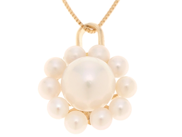 JEWELRY ジュエリー ネックレス K18 ゴールド パール 3.3g 2147200554037