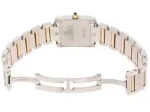 Cartier　カルティエ　タンクフランセーズSM　クォーツ　レディース　YG/SS　W51007Q4　ホワイト　【432】　【 2147200554921】