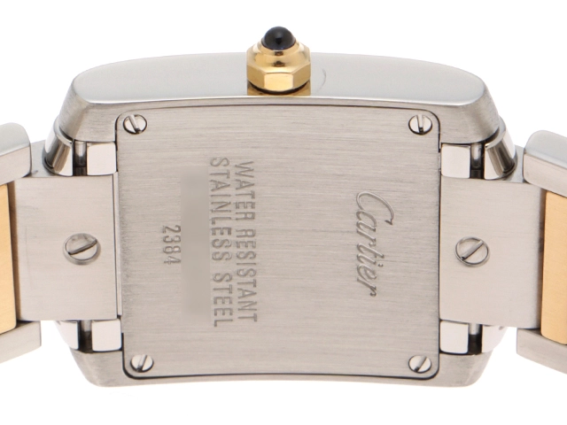 Cartier　カルティエ　タンクフランセーズSM　クォーツ　レディース　YG/SS　W51007Q4　ホワイト　【432】　【 2147200554921】