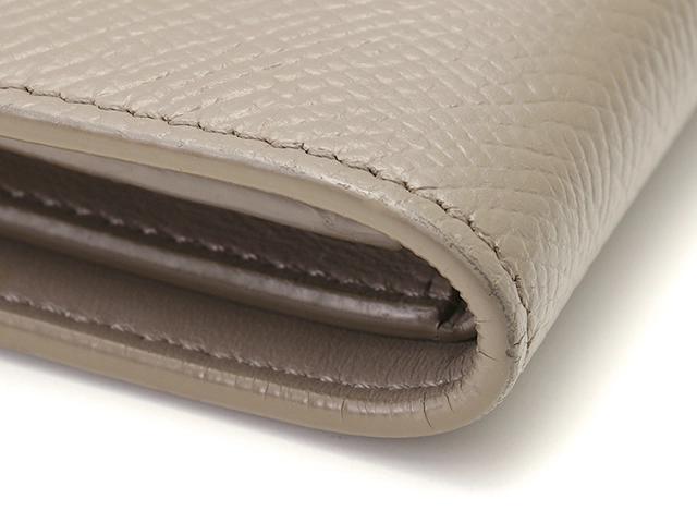 CELINE セリーヌ 財布 ミディアムストラップウォレット グレージュ カーフ 10B643BFP【472】YY