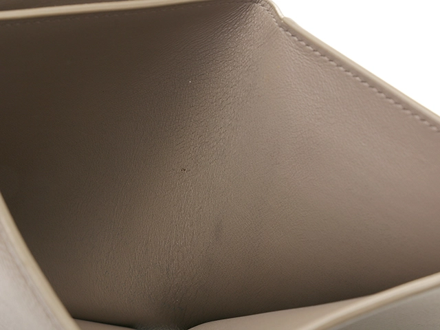 CELINE セリーヌ 財布 ミディアムストラップウォレット グレージュ カーフ 10B643BFP【472】YY