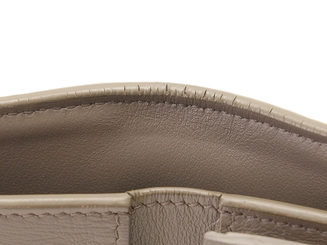 CELINE セリーヌ 財布 ミディアムストラップウォレット グレージュ カーフ 10B643BFP【472】YY