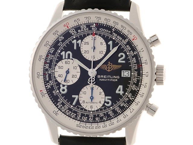 BREITLING ブライトリング ナビタイマー A13322 ステンレススチール/革ベルト クロノグラフ 自動巻き メンズ 腕時計 C