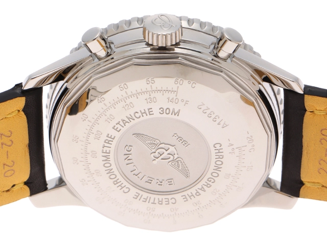 BREITLING ブライトリング ナビタイマー A13322 ステンレススチール/革ベルト クロノグラフ 自動巻き メンズ 腕時計 C