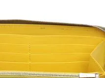 CELINE　セリーヌ　ラージジップドンマルチファンクション　スリ/イエロー　カーフ　長財布　レディース　【436】　2147200556819