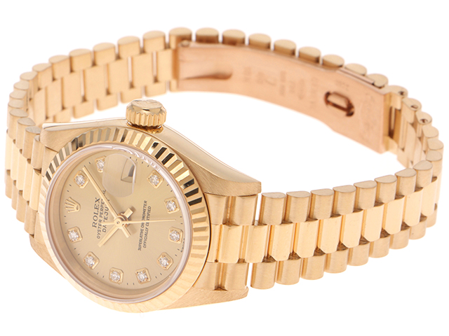 1997年2月 ROLEX ロレックス デイトジャスト K18YG 10Pダイヤ