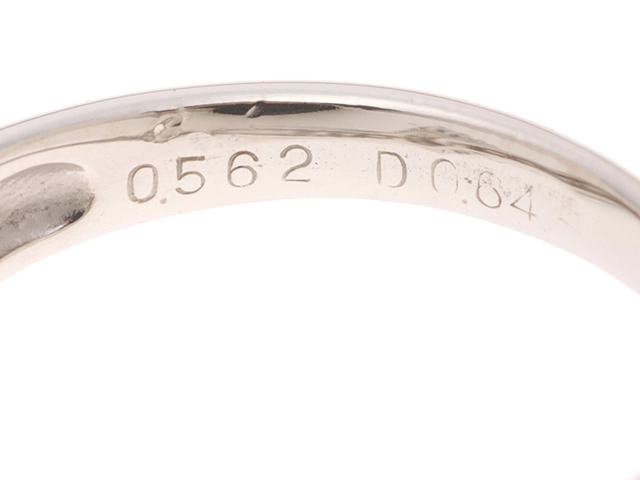 JEWELRY　ジュエリー　 リング　プラチナ　PT900　ダイヤモンド0.562ct/0.64ct 　鑑定書　約5.5g　10号　2147200557465【207】