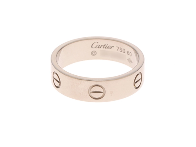 カルティエ Cartier #55ラブリング K18 ホワイトゴールド カルティエ Cartier #55ラブリング K18 ホワイトゴールド