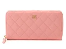 CHANEL シャネル マトラッセ ロングジップウォレット ラムスキン