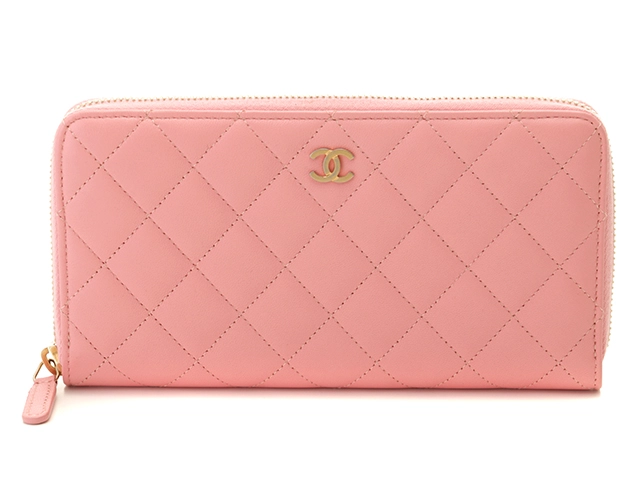 CHANEL シャネル マトラッセ ロングジップウォレット ラムスキン