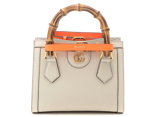 GUCCI グッチ ダイアナ 2wayミニトートバッグ ホワイト