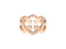 Cartier カルティエ Cハート リング ダイヤモンド K18ピンクゴールド