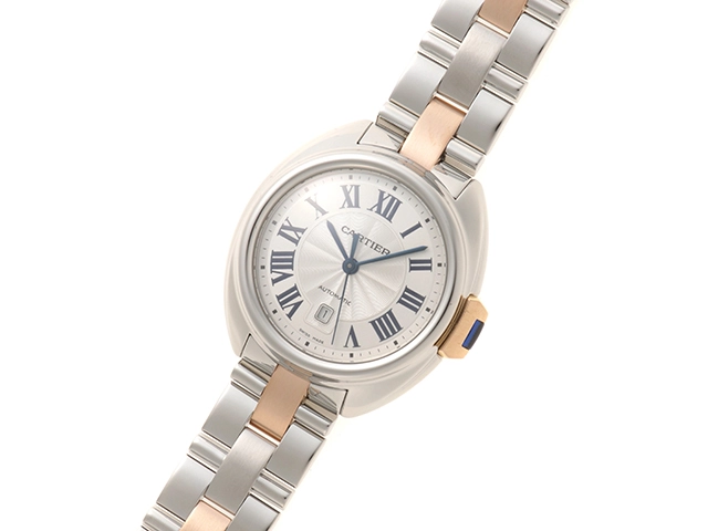 Cartier　カルティエ　クレ　ドゥ　カルティエ　W2CL0004　ピンクゴールド/ステンレススチール　自動巻き　レディース　腕時計　C