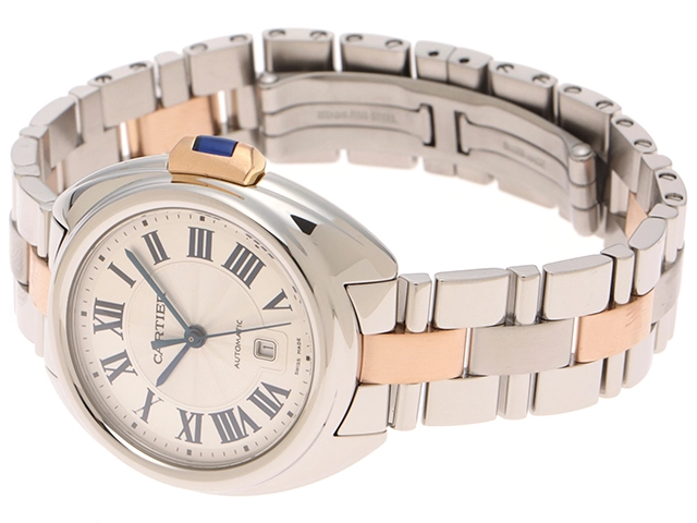 Cartier　カルティエ　クレ　ドゥ　カルティエ　W2CL0004　ピンクゴールド/ステンレススチール　自動巻き　レディース　腕時計　C