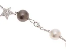 JEWELRY ノンブランドジュエリー ネックレス K18ホワイトゴールド  パール10.5～12ｍｍ/ダイヤモンド【472】SJ