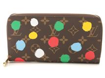 LOUIS VUITTON ルイヴィトン 財布/長財布 ジッピー・ウォレット モノグラム  ペインティッドドット マルチカラー M81864 草間彌生コラボ2023【472】YY