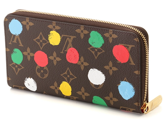 LOUIS VUITTON ルイヴィトン 財布/長財布 ジッピー・ウォレット モノグラム  ペインティッドドット マルチカラー M81864 草間彌生コラボ2023【472】YY