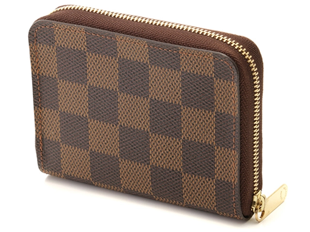 LOUIS VUITTON ルイ・ヴィトン ジッピー・コインパース ダミエ・エベヌ N63070 ブラウン 小銭入れ 2147200565101【207】