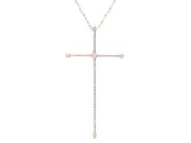 JEWELRY ノンブランドジュエリー ネックレス K18ホワイトゴールド ダイヤモンド計1.00ct 約7.8g【472】SJ