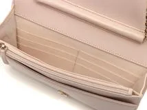 CHANEL　シャネル　ボーイシャネル　Vステッチチェーンウォレット　キャビアスキン　ピンクベージュ/GP　AP1117【431】