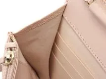 CHANEL　シャネル　ボーイシャネル　Vステッチチェーンウォレット　キャビアスキン　ピンクベージュ/GP　AP1117【431】