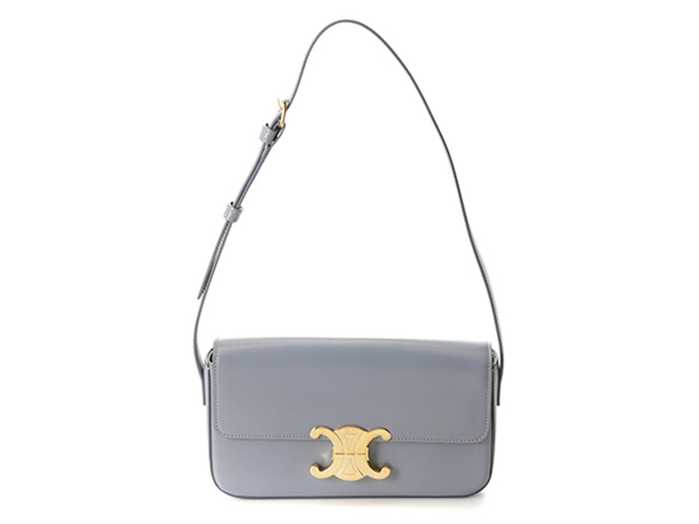 CELINE キトゥン トリオンフ / メタリックゴートスキン シルバー CELINE キトゥン トリオンフ / メタリックゴートスキン シルバー