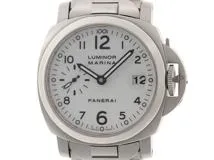 PANERAI　パネライ　時計　ルミノールマリーナ　PAM00051　G番　ホワイト文字盤　デイト表示　ステンレス.【200】
