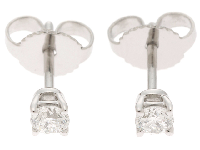 ティファニー　ダイヤモンドソリティア　ピアスプラチナ ティファニー Tiffany&co ソリティアピアス プラチナ950 ダイア