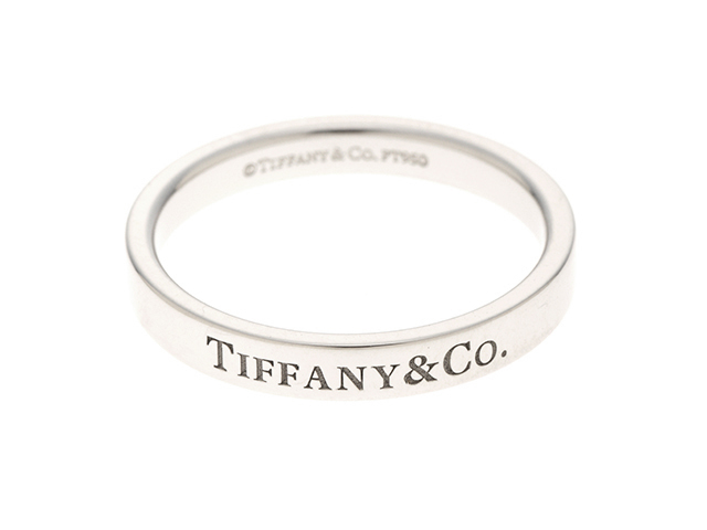 TIFFANY＆CO　ティファニー　指輪　リング　フラットバンドR　プラチナ　PT950　16号【430】2147300284537