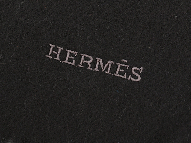 Hermes エルメス マフラー レクトヴェルソ ブラック グレー カシミヤ 472 Jhの購入なら 質 の大黒屋 公式