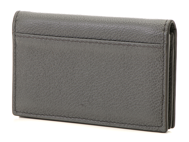 PRADA グレー レザー 名刺入れ PRADA プラダ 名刺入れ カードケース グレー カーフ レザー【460