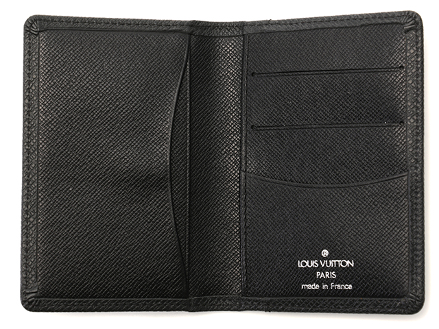 ルイヴィトン 名刺入れ カードケース タイガ オーガナイザー・ドゥ・ポッシュ M30512 レザー アルドワーズ ブラック 黒 ビジネス 小物 薄型 メンズ 男性 LOUIS VUITTON card case black