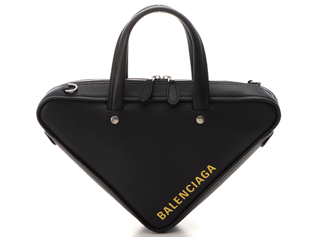 BALENCIAGA バレンシアガ ショルダーバッグ トライアングル ブラック カーフ 【472】HG の購入なら「質」の大黒屋（公式）