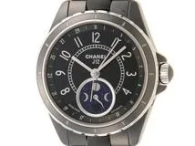 CHANEL シャネル J12 38 ファーズ ドゥ リュヌ H3406 ブラック文字盤 CE/SS セラミック/ステンレス 自動巻き ムーンフェイズ  日付表示 メンズウォッチ 時計【204】 の購入なら「質」の大黒屋（公式）