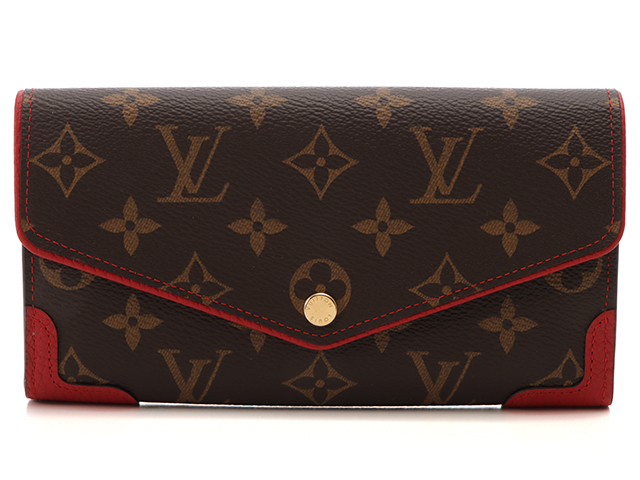 LOUIS VUITTON ルイ・ヴィトン ポルトフォイユ・サラ ヴィオレ モノグラム マルチカラー 長財布 財布 ブラック PVC レディース メンズ ファッション M60273 USED