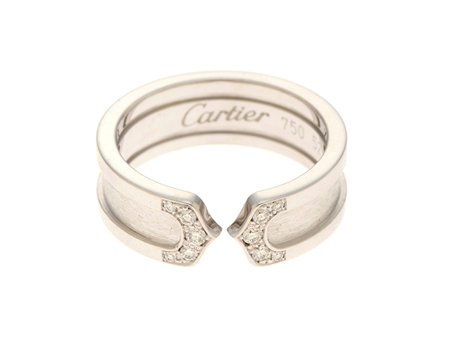 好評販売中 Cartier カルティエ C2リング ホワイトゴールド 750 52 12