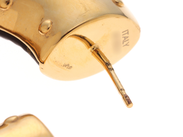 Louis Vuitton MONOGRAM Wild v hoop earrings (M00473)