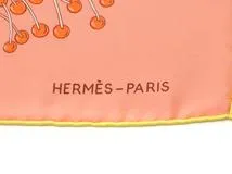 HERMES　エルメス　カレ90　スカーフ　Bracelets de Lumiere　サーモン　シルク　【430】2147300324233