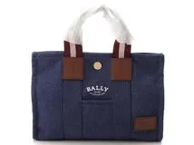 BALLY バリー DRYSALIA トートバッグS 6240513 キャンバス ブルー 
