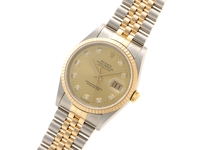 ロレックス ROLEX デイトジャスト S番 16233 ゴールド K18YG/SS 自動巻き メンズ 腕時計