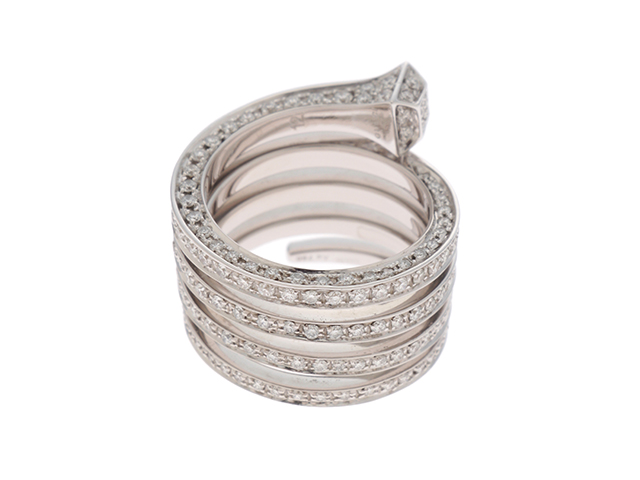 GUCCI グッチ キオド リング K18ホワイトゴールド ダイヤモンドD