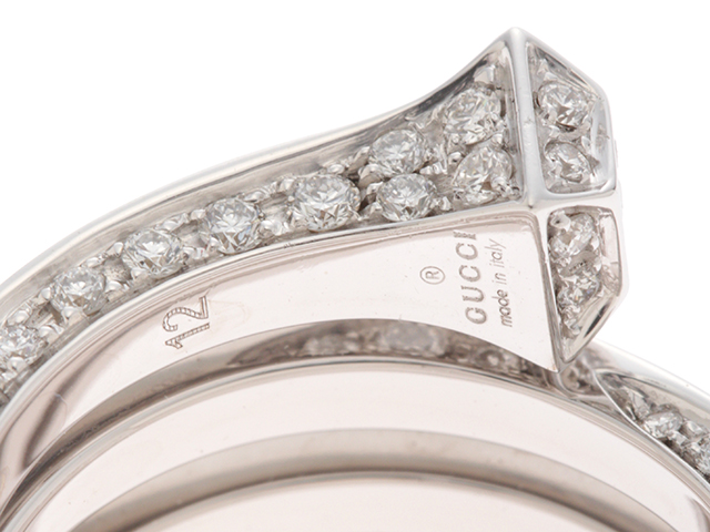 GUCCI グッチ キオド リング K18ホワイトゴールド ダイヤモンドD