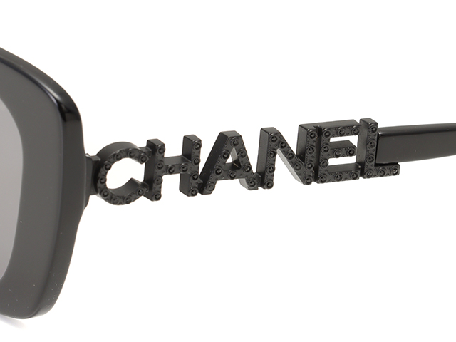 CHANEL シャネル サングラス ポラライズド ブラック プラスチック ロゴ