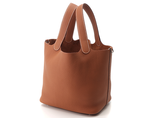 HERMES エルメス ピコタンロックMM ゴールド/SV トリヨンクレマンス U 