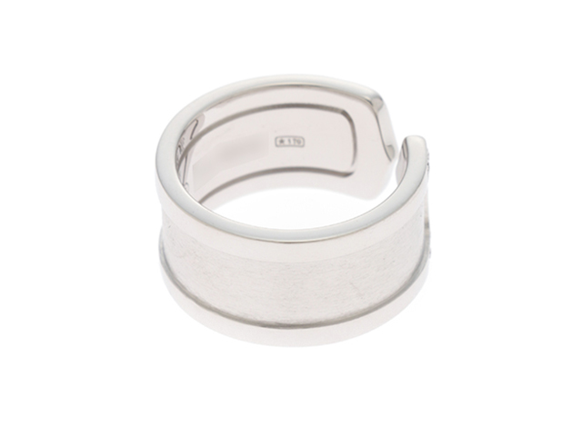 カルティエ ラニエールリング　K18WG　#48　B40450 美品 カルティエ 指輪 K18WG ラニエールリング B40450 #53(12.5号